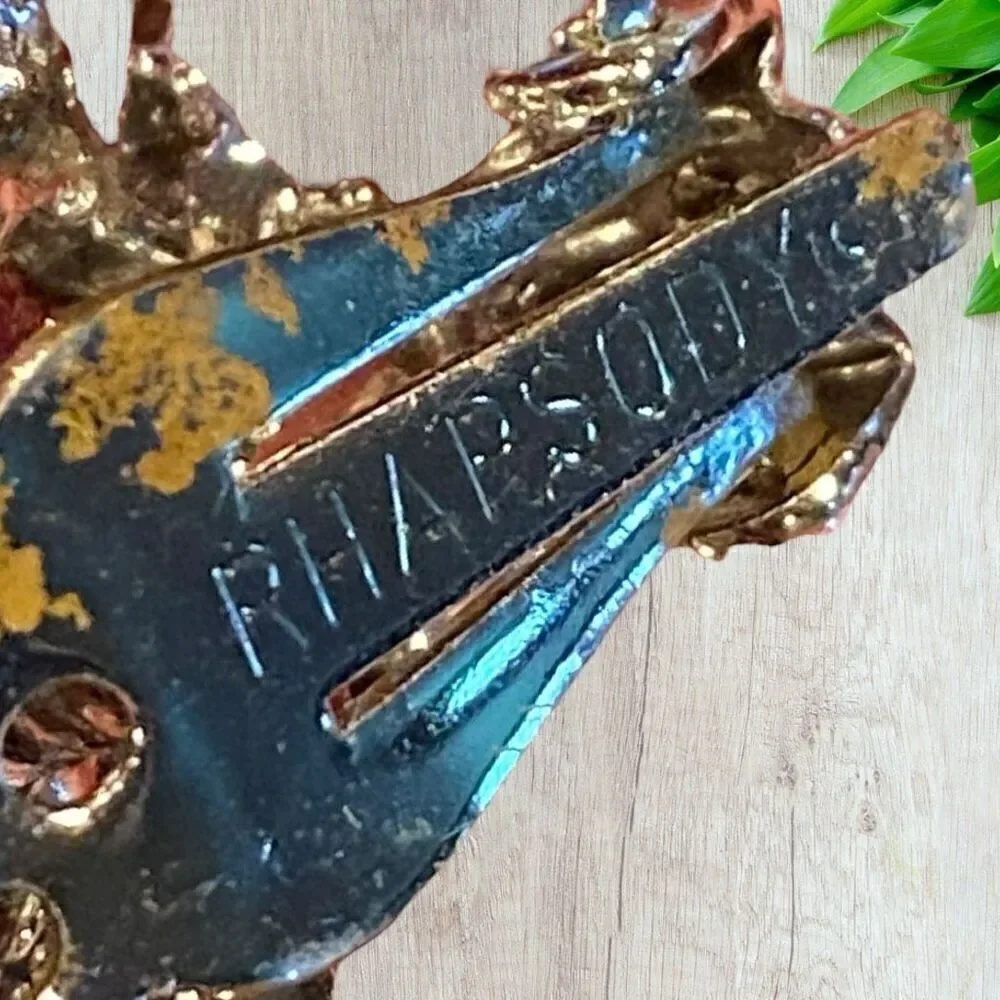 Beautiful Vintage Rhinestone Clip-on Earrings Rhapsody